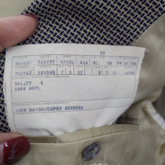 Valentino boutique Vintage brown lined  Blazer size 32 - Picture 14 of 16